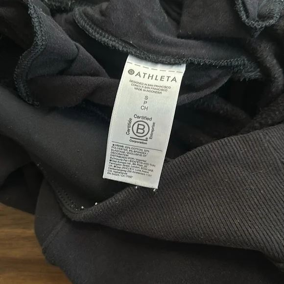 Athleta retro plush straight leg black sweatpants small - Picture 8 of 14